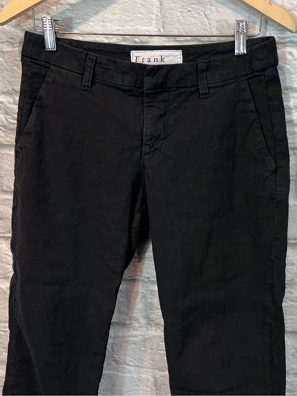Frank & Eileen Wicklow Italian Chino Black Pants Size 2 - Picture 5 of 11